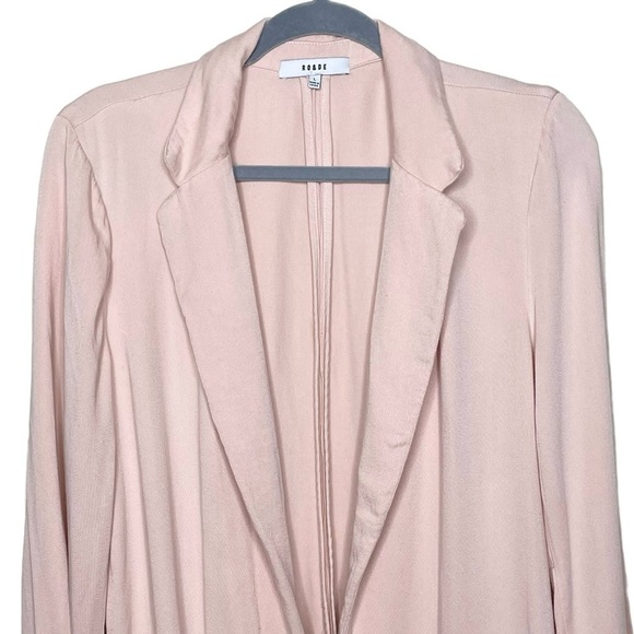 Ro & De Longline Flowy Blush Pink Blazer Large - Picture 5 of 11